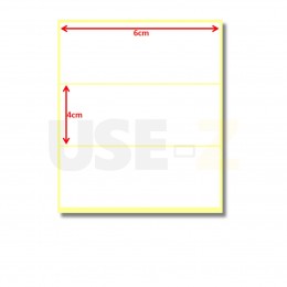 Etiquetas de Papel Térmico 60mm x 40mm